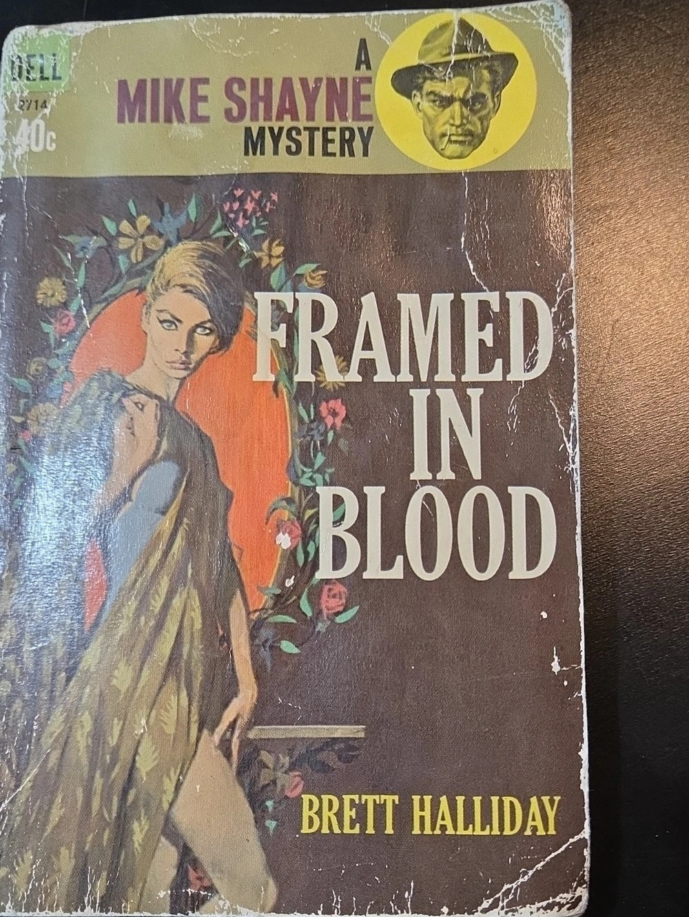 Dell Publishing Co. Framed in Blood. Vintage Dell Mystery Paperback